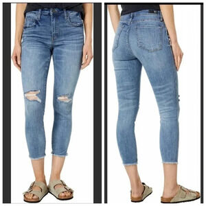 Kut from the Kloth Connie High Rise Fab Ab Crop Jeans